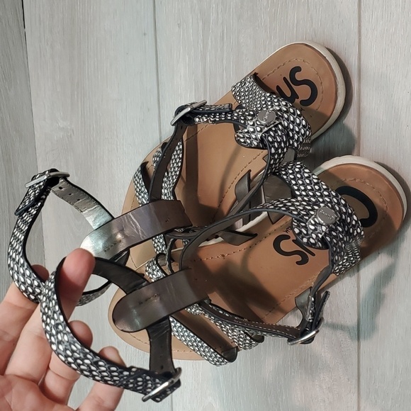 Circus by Sam Edelman Selma Jelly Gladiator Strappy Sandals Flats shoes - Picture 6 of 12